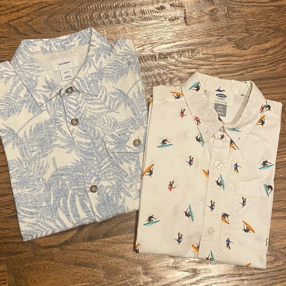 CLEARANCE SPECIAL: 2 Boys Short-Sleeve Dress Shirts